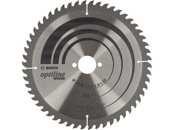 Bosch RUNDSAVKL STAT OPTILINE TRÆ 216X30MM 54T 54T