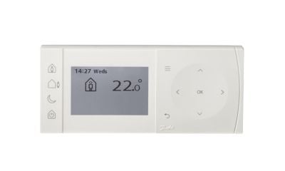 DANFOSS TPOne-M - kloktermostat 230V netforsynet hvid