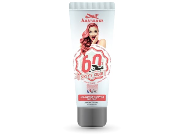 Hairgum Hairgum Sixty's Color Hair Color Coral Sunset Hairgum Hairgum Sixty's Color Hair Color Coral Sunset