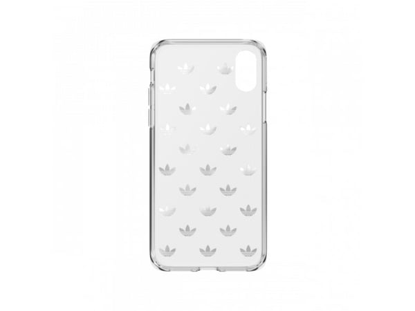 Adidas Trefoil, Etui, Apple, iPhone X, iPhone XS, 14,7 cm (5.8"), Gull, Gjennomsiktig