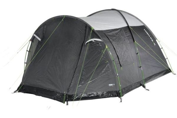 High Peak Santiago 5.0, Camping, Vis-a-vis telt, 5 person(er), Bakkdekke, Grønn, Grå