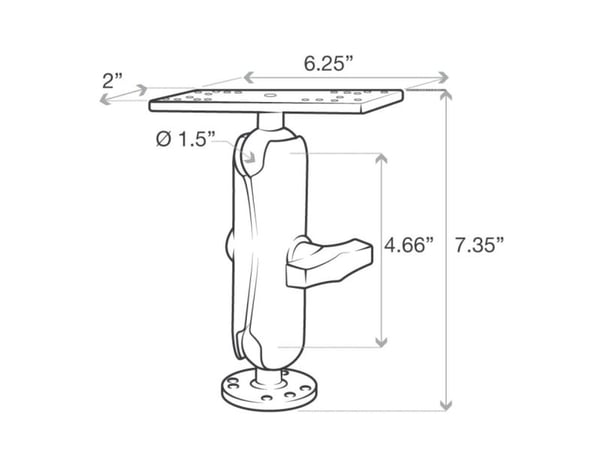 RAM Mounts RAM-111U, 571,53 g