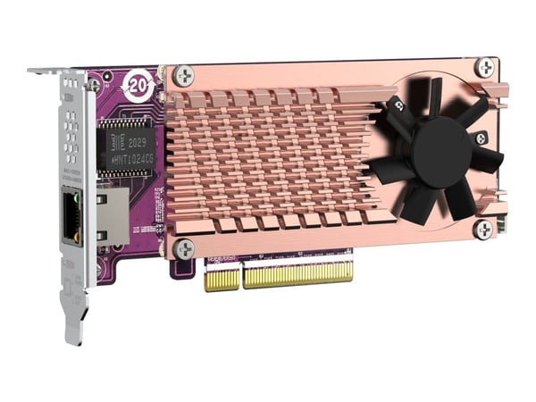 QNAP QM2-2P10G1TB - Lagringskontroller - M.2 - PCIe 3.0 x4 (NVMe) - lav profil - PCIe 3.0 x8 - for QNAP TDS-H2489, TNS-H1083X-E2234, H1083X-E2236-4...
