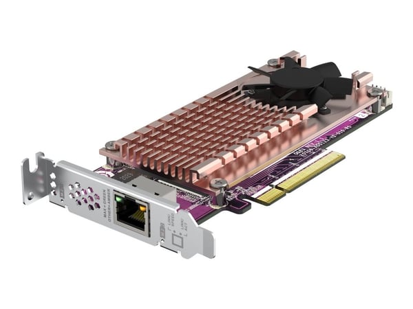 QNAP QM2-2P10G1TB - Lagringskontroller - M.2 - PCIe 3.0 x4 (NVMe) - lav profil - PCIe 3.0 x8 - for QNAP TDS-H2489, TNS-H1083X-E2234, H1083X-E2236-4...