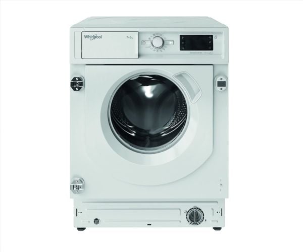 Whirlpool innebygd vaskemaskin-tørketrommel: 7,0 kg - Vaskekapasitet: 7 kg Tørkekapasitet: 5 kgFreshCare +, bevarer tøyets friskhet - 1400 rpm