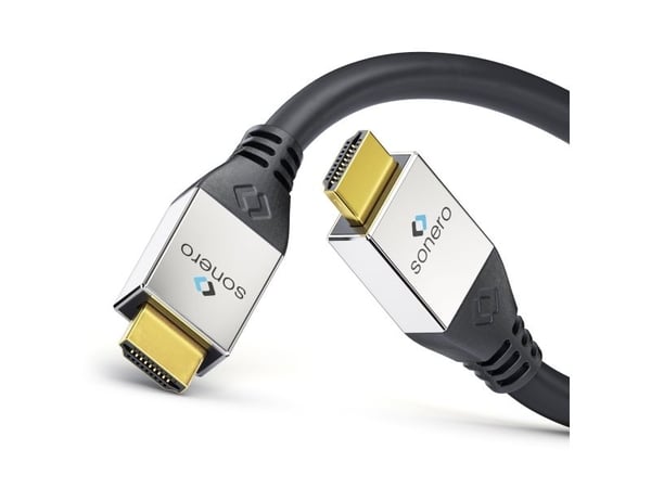 sonero S-HC000-010, 1 m, HDMI Type A (Standard), HDMI Type A (Standard), 3D, 18 Gbit/sek., Svart