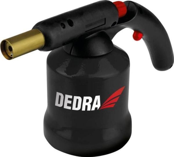 Dedra gaslödslampa med PIEZO-tändning metallhölje