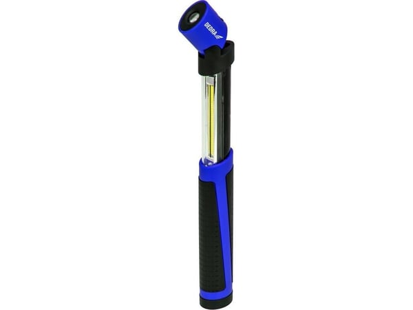 Dedra lommelykt 2W COB LED + 0,5W LED, teleskopisk med batterier L1008 DEDRA