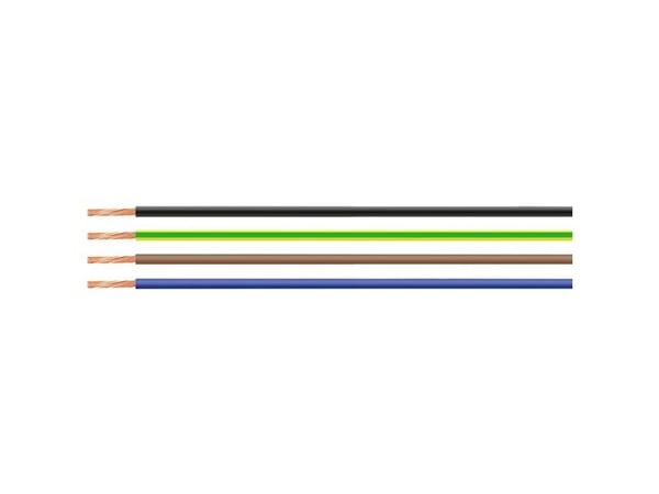 HELUKABEL H05V-K, Pienjännitekaapeli, Musta, Polyvinyylikloridi (PVC), Polyvinyylikloridi (PVC), Cooper, -5 - 70 °C