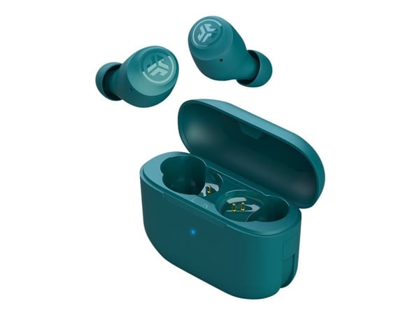 JLab Audio Go Air POP - True wireless-hodetelefoner med mikrofon - i øret - Bluetooth - sjøgrønn
