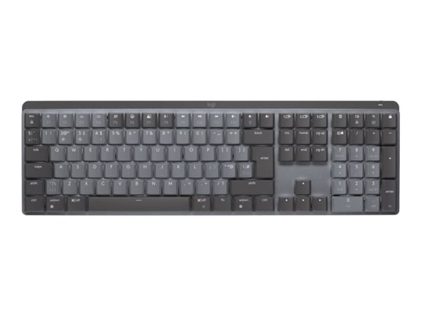 Logitech Master Series MX Mechanical - Tastatur - bakbelysning - trådløs - Bluetooth LE - QWERTY - Storbritannia - tastsvitsj: Tactile Quiet - grafitt