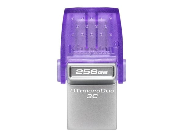 Kingston DataTraveler microDuo 3C - USB-flashstasjon - 256 GB - USB 3.2 Gen 1 / USB-C