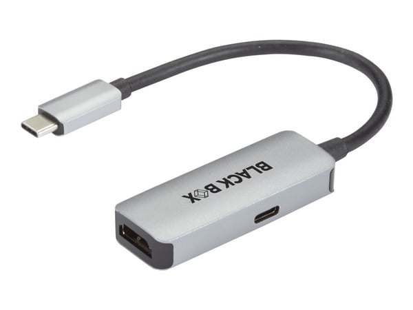 Black Box - Video adapter - USB-C hann til HDMI, USB-C hunn - støtte for 4K 60 Hz (3840 x 2160), støtte for Power Delivery 3.0