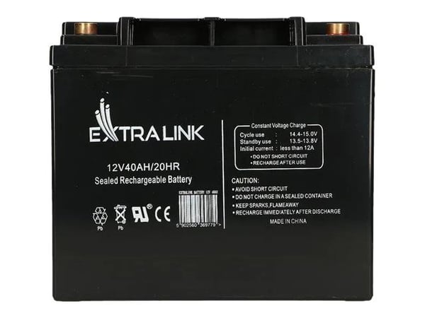 Extralink - UPS-batteri - blysyre - 40 Ah - svart