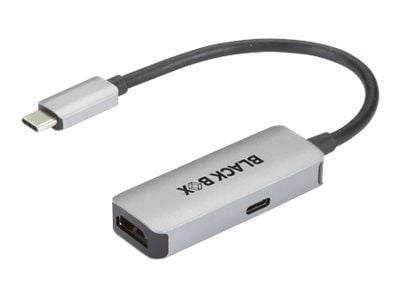 Black Box - Video adapter - USB-C hann til HDMI, USB-C hunn - støtte for 4K 60 Hz (3840 x 2160), støtte for Power Delivery 3.0