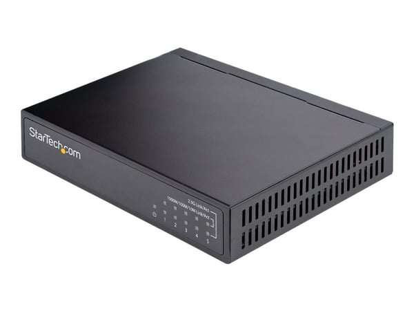 Startech Unmanaged 2.5G Switch, 5 Port Gigabit Switch, 2.5GBASE-T Unmanaged Ethernet Switch, Ethernet Splitter, Din Rail or Wall Mount, Multi-Gigab...