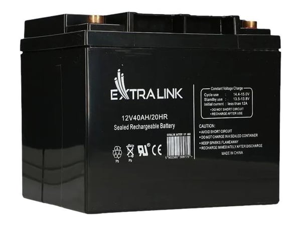 Extralink - UPS-batteri - blysyre - 40 Ah - svart