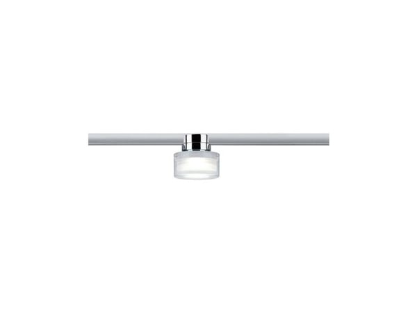 Paulmann 96809, Spotlight på skinne, Ikke-utskiftbare pærer, LED, 4000 K, 420 lm, Kromfarget, Satin Stål, Gjennomsiktig