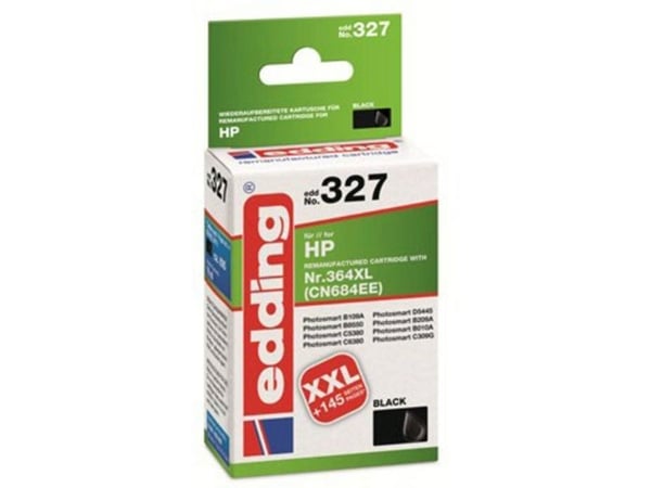 Edding EDD-327, Musta, 19 ml, 1 kpl