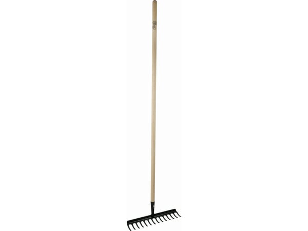 Dedra rive 14-tannet forsterket med treskaft 132 cm