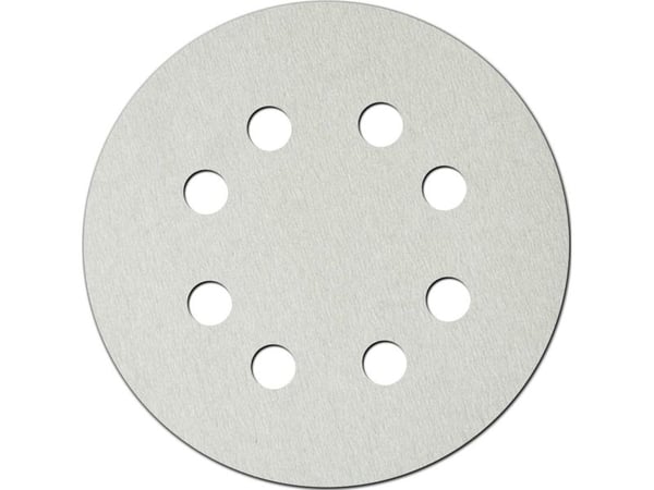 Dedra slipeskiver hvite 180 mm, gradering 120, borrelås, sett a 5 stk