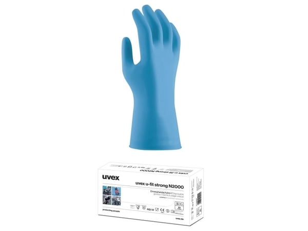 Uvex u-fit strong N2000, Blå, S, Voksen, Voksen, Unisex, 50 stykker