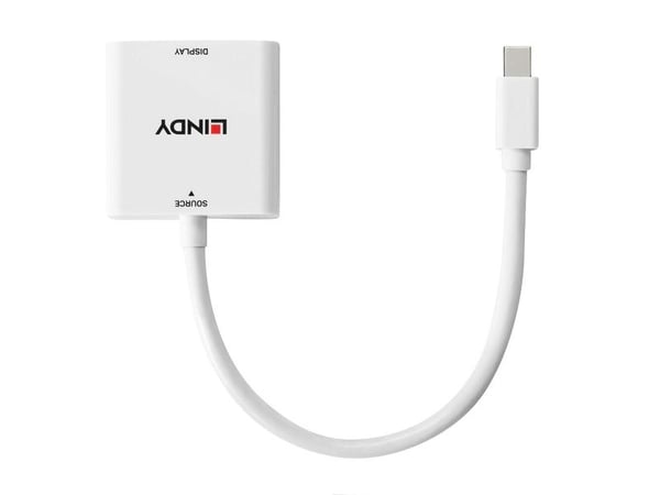 Lindy 38318, 0,18 m, Mini DisplayPort, DVI-I, Hankjønn, Hunkjønn, Rett