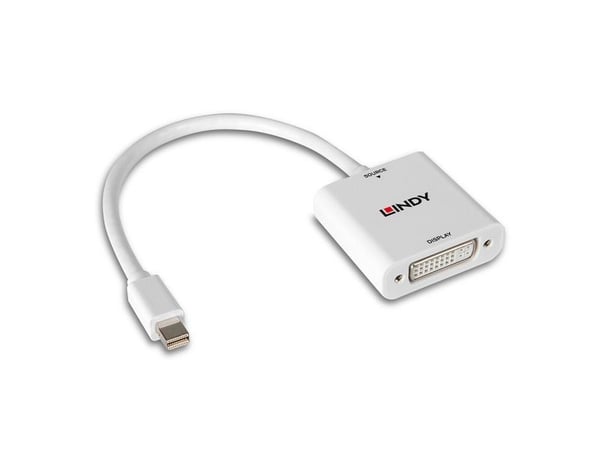Lindy 38318, 0,18 m, Mini DisplayPort, DVI-I, Hankjønn, Hunkjønn, Rett