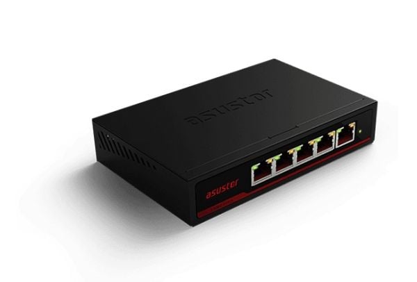 Asustor ASW205T, Hallitsematon, 2.5G Ethernet (100/1000/2500), Täysin kaksipuolinen