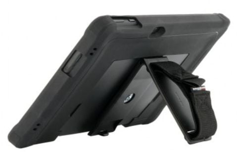 Mobilis PROTECH - Baksidedeksel for nettbrett - robust - forsterket, med stativ + 360° roterende håndstropp - svart - for Zebra ET51, ET56