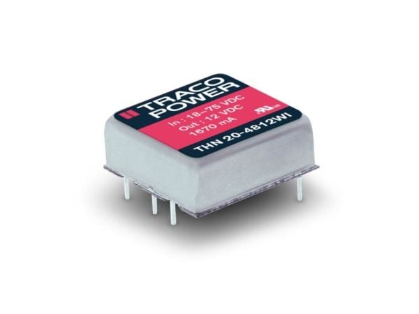 Traco Power THN 20-2411WI, 25,4 mm, 9,9 mm, 25,4 mm, 15 g, 20 W, 9-36 V