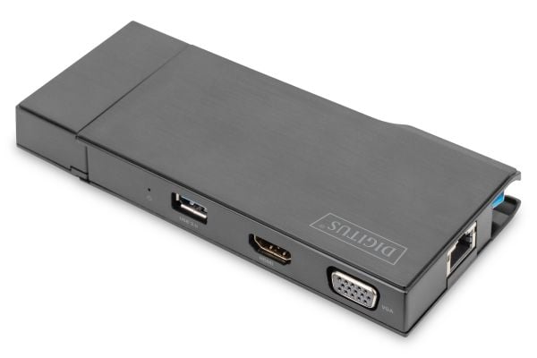 DIGITUS DA-70894 - Dokkingstasjon - USB 3.0 - HDMI, VGA - 1GbE