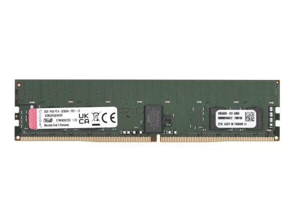 Kingston Server Premier - DDR4 - modul - 8 GB - DIMM 288-pin - 3200 MHz / PC4-25600 - CL22 - 1.2 V - registrert med paritet - ECC