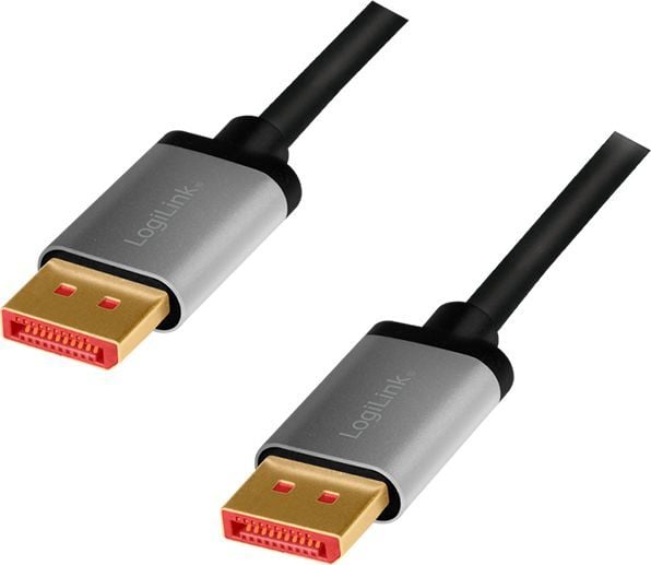 LogiLink - DisplayPort-kabel - DisplayPort (M) til DisplayPort (M) - DisplayPort 1,4 - 2 m - Dolby DTS-HD Master Audio-støtte, Dolby TrueHD-støtte,...