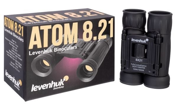 Levenhuk Atom 8x21, Tak, 8x, 2,1 cm, Fully Coated (FC), Sort