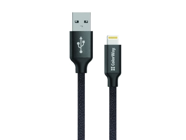 Colorway CW-CBUL004-BK, 1 m, Lightning, USB A, Naaras, Uros, Musta