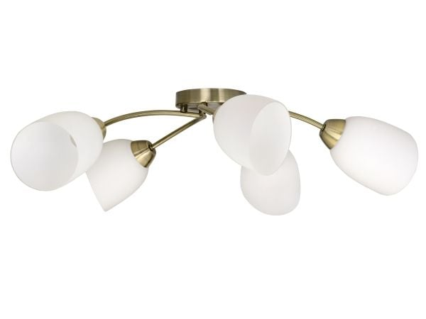 Klassisk lysekrone vedhæng loftslampe Activejet BENITA Patina 5xE27 til stuen