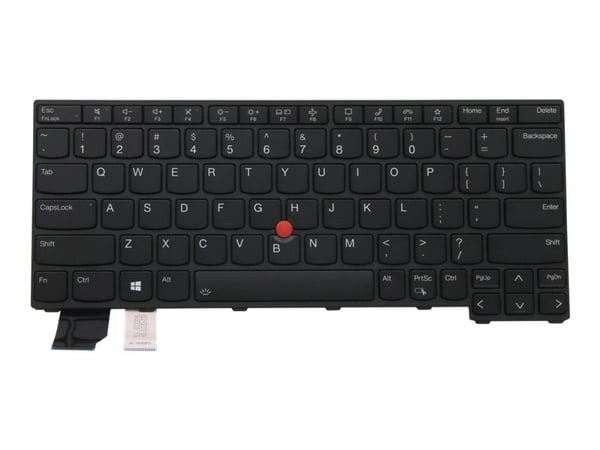 Lite-On - Erstatningstastatur for bærbar PC - med Trackpoint - bakbelysning - QWERTY - Engelsk - svart - for ThinkPad X13 Gen 2 20WK, 20WL