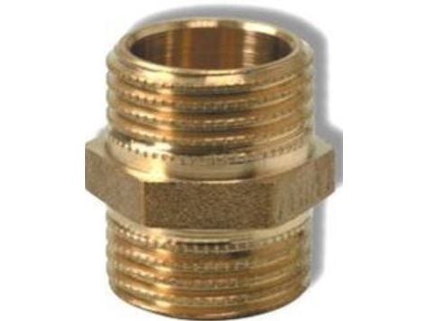 Viega messing nippel 3/8" - 102050