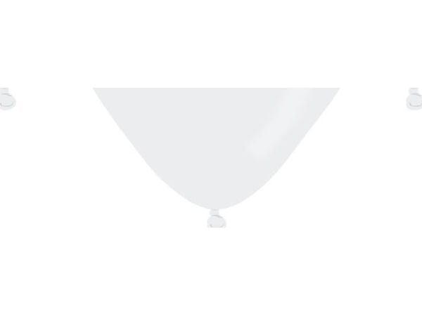 Ballonger hvite hjerter - 29 cm - 50 stk. universell