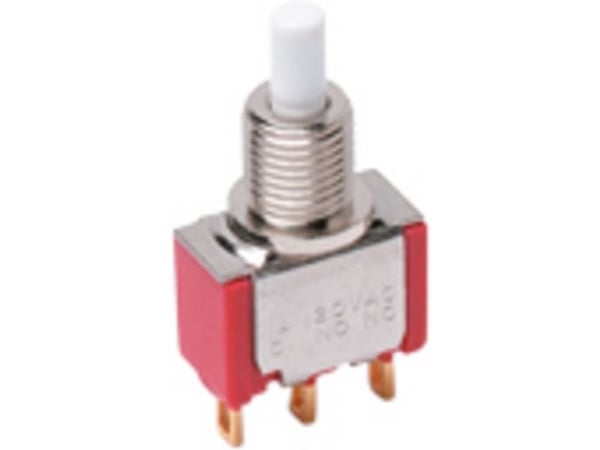 C &amp; K-kytkimet Painonappi 120 V, 28 V/DC 1 A 1 x On/(On) (S x K) 15,24 mm x 12,70 mm 1 kpl Eräpakkaus