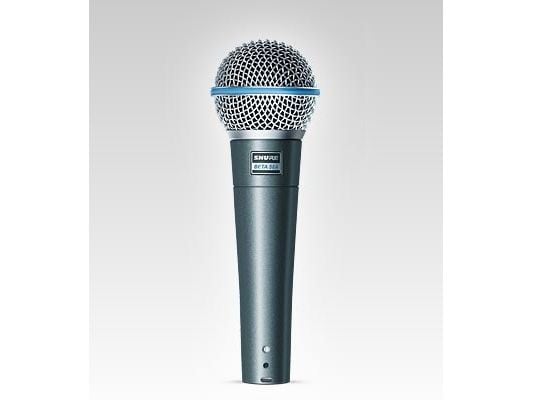 Shure Beta 58A, Scene/opptreden, -51 dB, 50 - 16000 Hz, 150 O, Koblet med ledninger (ikke trådløs), Grå