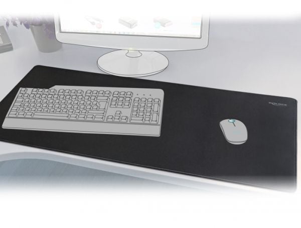 Delock - Tastatur- og musepude - spel - sortera