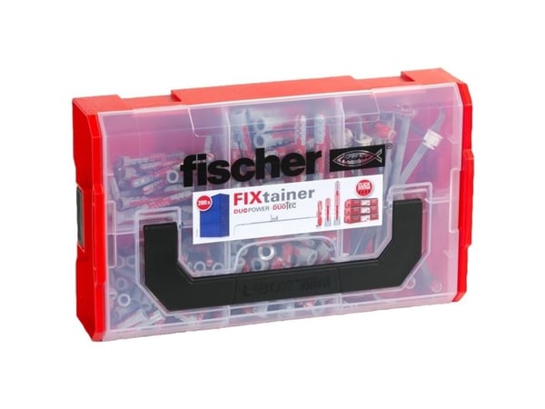 Fischer 541357, Veggplugg, Lettbetong, Murstein, Betong, Gipsblokk, Gipsfiberplate, Gipsplater, Plast, 200 stykker, 80 x DuoPower 6 x 30, 50 x DuoP...