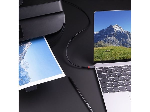 Lindy 36668, 3 m, USB C, USB B, USB 3.2 Gen 1 (3.1 Gen 1), Svart