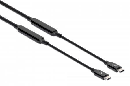 Manhattan 355964, 3 m, USB C, USB C, USB 3.2 Gen 2 (3.1 Gen 2), Svart