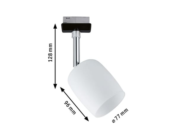 Paulmann 96966, Skinnespot, G9, Svart, Satin stål