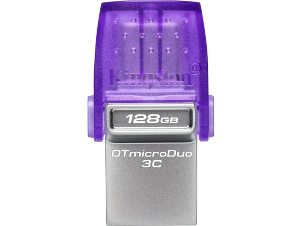 Kingston DataTraveler microDuo 3C - USB-flashstasjon - 128 GB - USB 3.2 Gen 1 / USB-C
