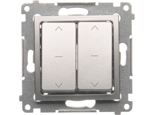 Kontakt-Simon DZW2.01/43, Silver, Plast, IP20, 250 V, 10 A, 75 mm