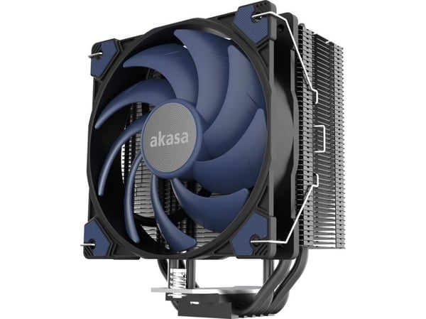 Akasa Alucia H4, Ilmanjäähdytin, 12 cm, 56,3 cfm, Musta, Sininen